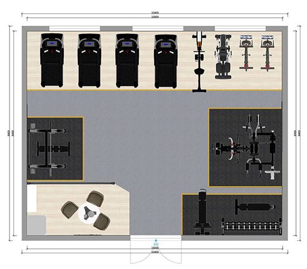 80平方健身房配置方案-广西jiuyou.com九游健身器材有限公司