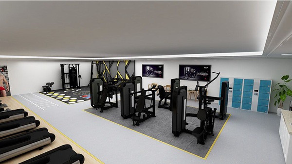 120平方健身房配置方案-广西jiuyou.com九游健身器材有限公司