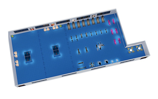 150平方健身房配置方案-广西jiuyou.com九游健身器材有限公司
